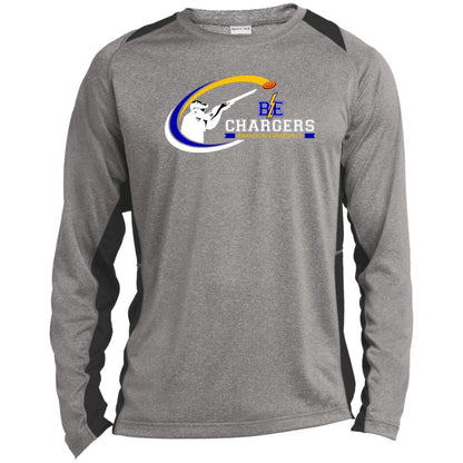 Chargers Trapshooting - Long Sleeve Heather Colorblock Performance Tee