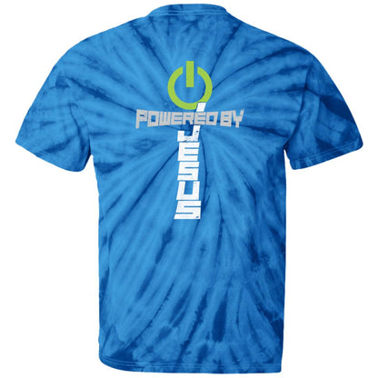 Powered by Jesus - 100% Cotton Tie Dye T-Shirt