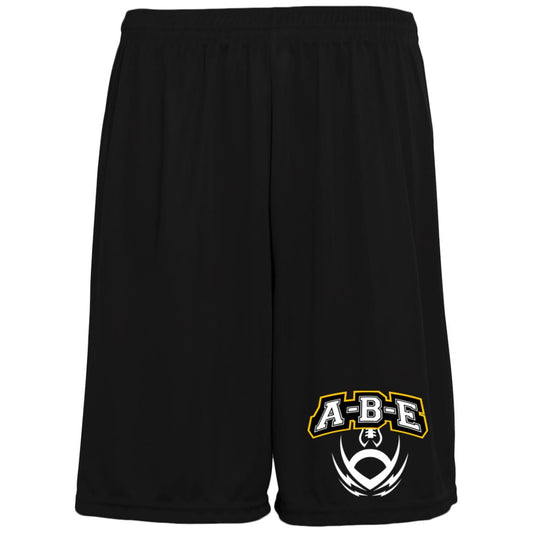 A-B-E Football -  Moisture-Wicking Pocketed 9 inch Inseam Training Shorts