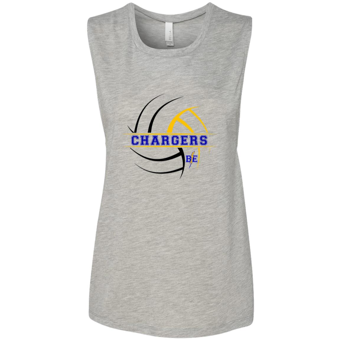 Chargers Volleyball - Ladies' Flowy Muscle Tank