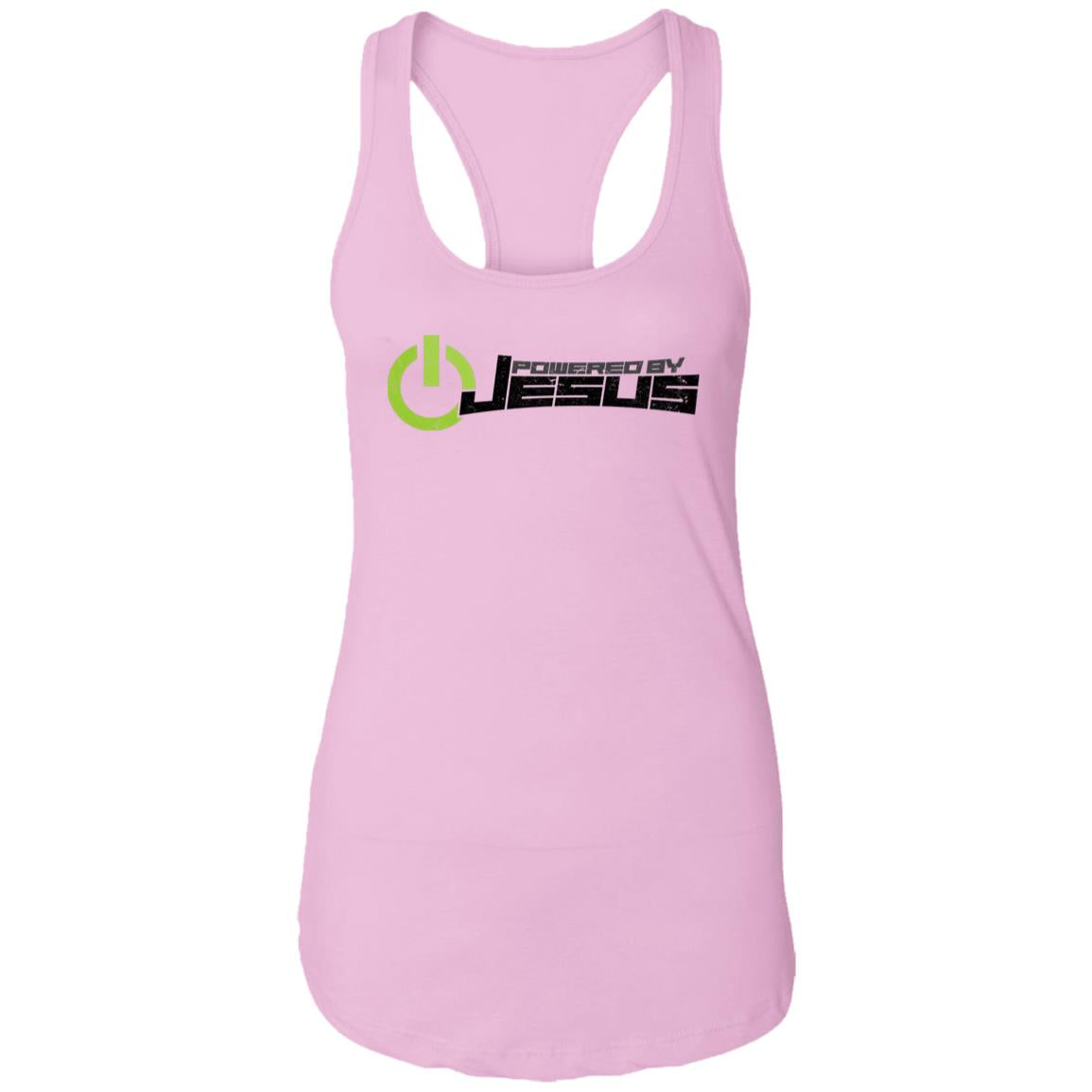 Powered by Jesus - Ladies Ideal Racerback Tank