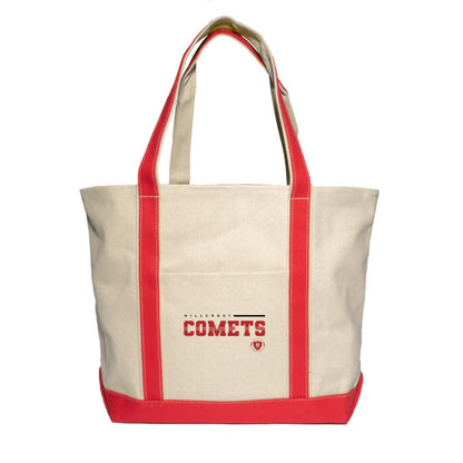 Hillcrest Comets - XL Cotton Canvas Boat Tote