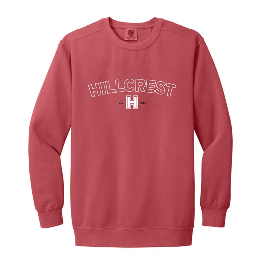 Hillcrest Comets - Garment-Dyed Adult Crewneck Sweatshirt