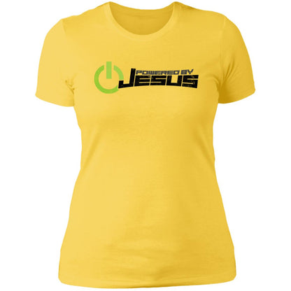 Powered by Jesus - Ladies' Boyfriend T-Shirt