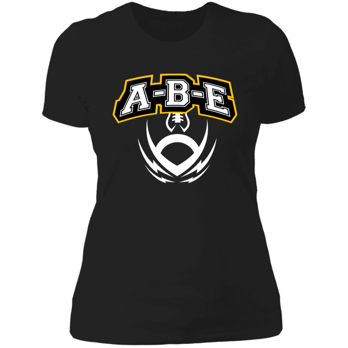 A-B-E Football - Ladies' Boyfriend T-Shirt