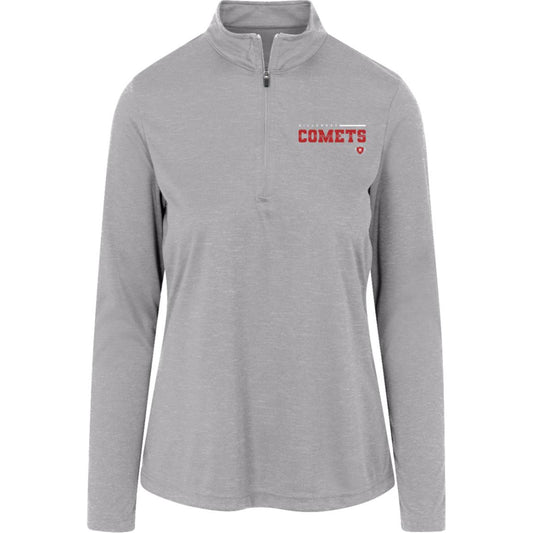 Hillcrest Comets - Womens Heather Quarter Zip