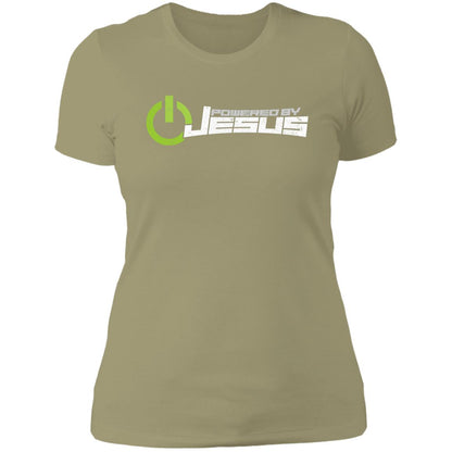 Powered by Jesus - Ladies' Boyfriend T-Shirt