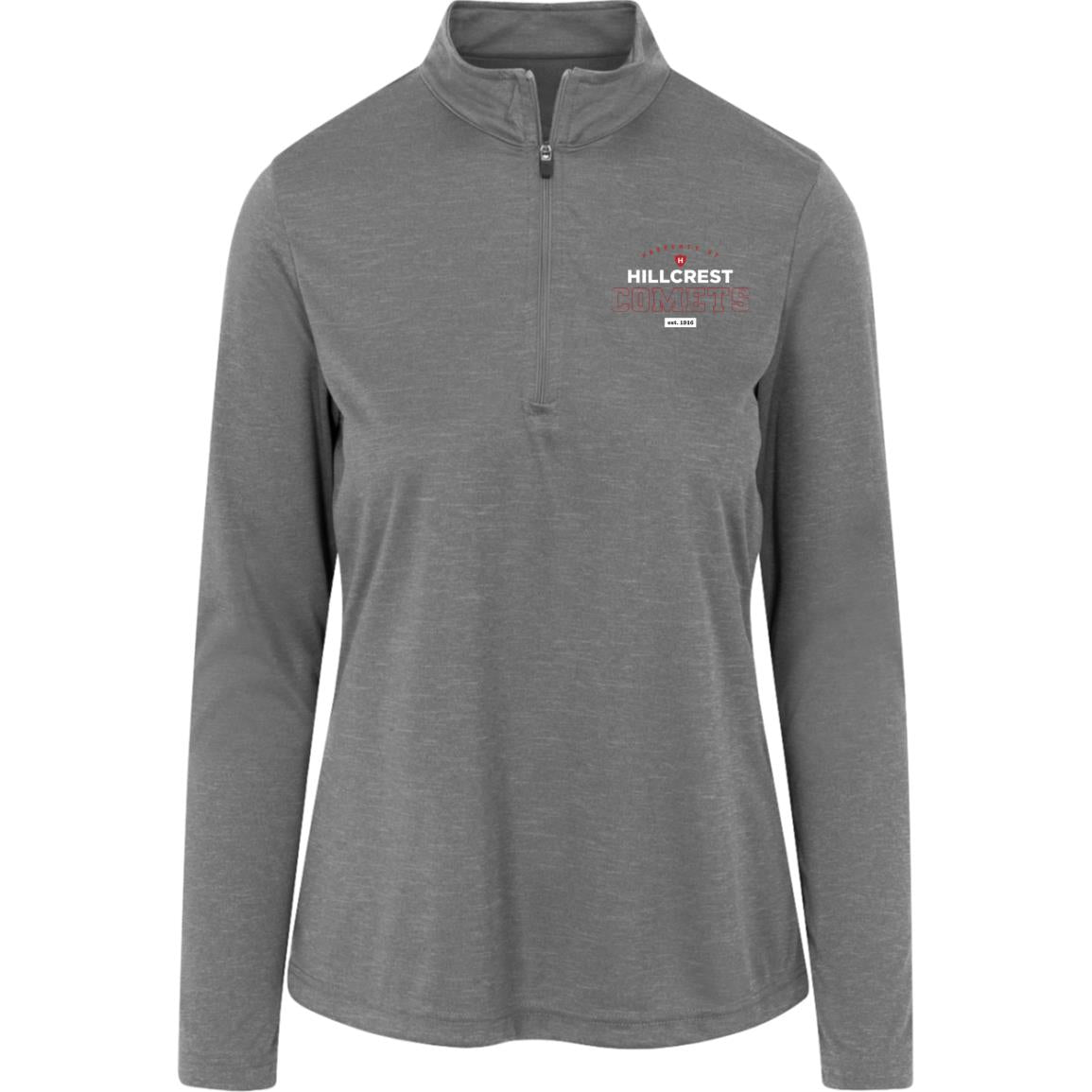 Hillcrest Comets - Womens Heather Quarter Zip