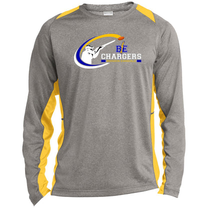 Chargers Trapshooting - Long Sleeve Heather Colorblock Performance Tee