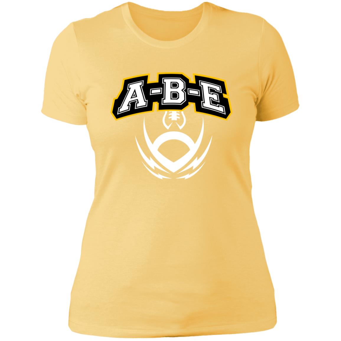 A-B-E Football - Ladies' Boyfriend T-Shirt