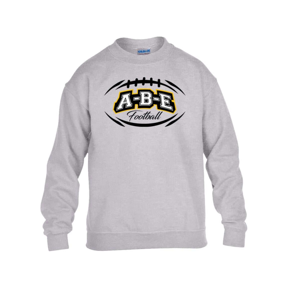 A-B-E Football - Kids Heavy Blend Fleece Crew