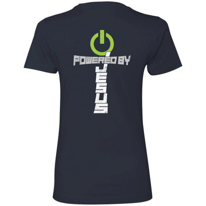 Powered by Jesus - Ladies' Boyfriend T-Shirt