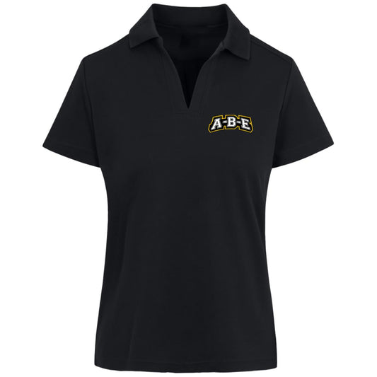 A-B-E - CrownLux Womens Plaited Polo