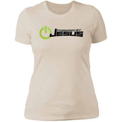 Powered by Jesus - Ladies' Boyfriend T-Shirt