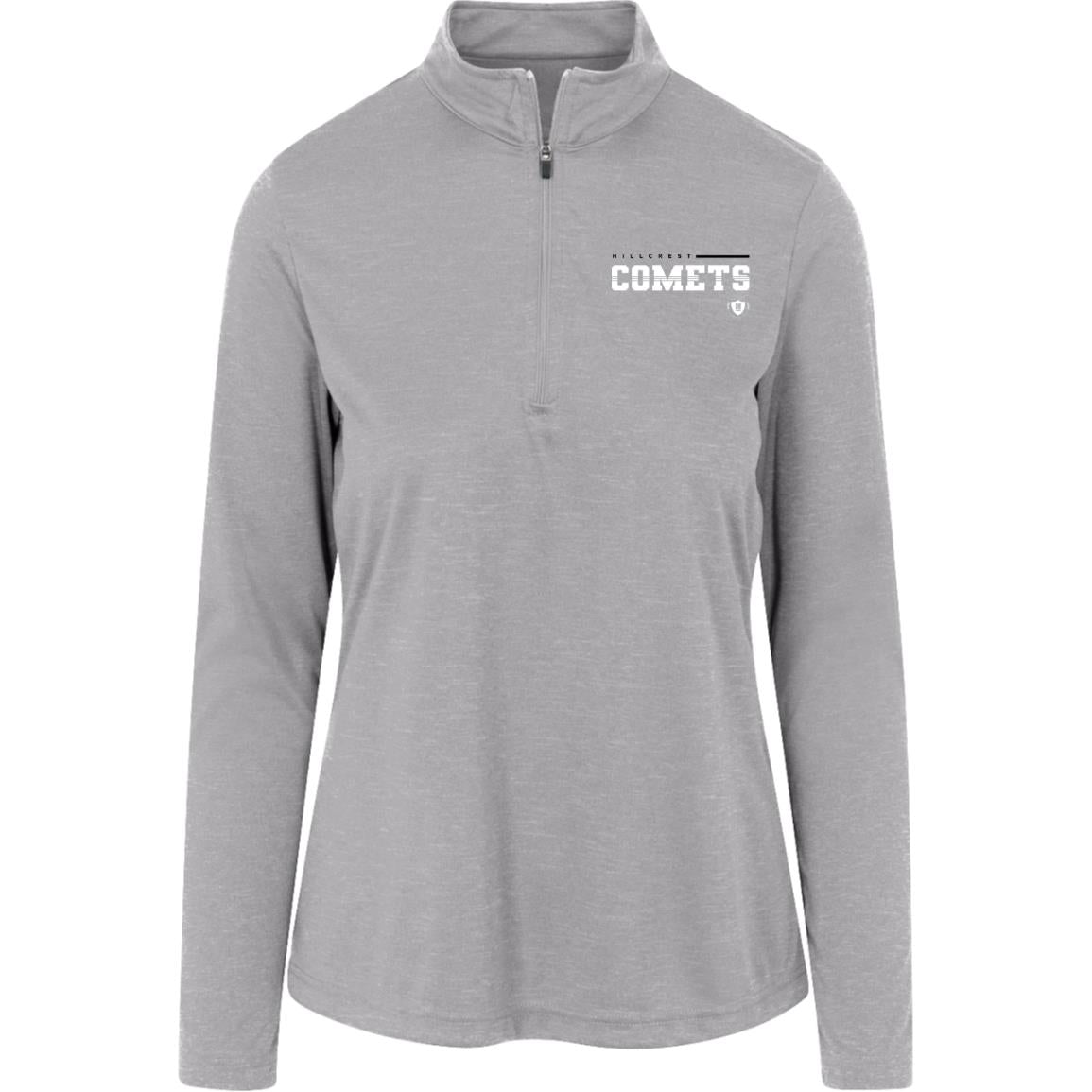 Hillcrest Comets - Womens Heather Quarter Zip