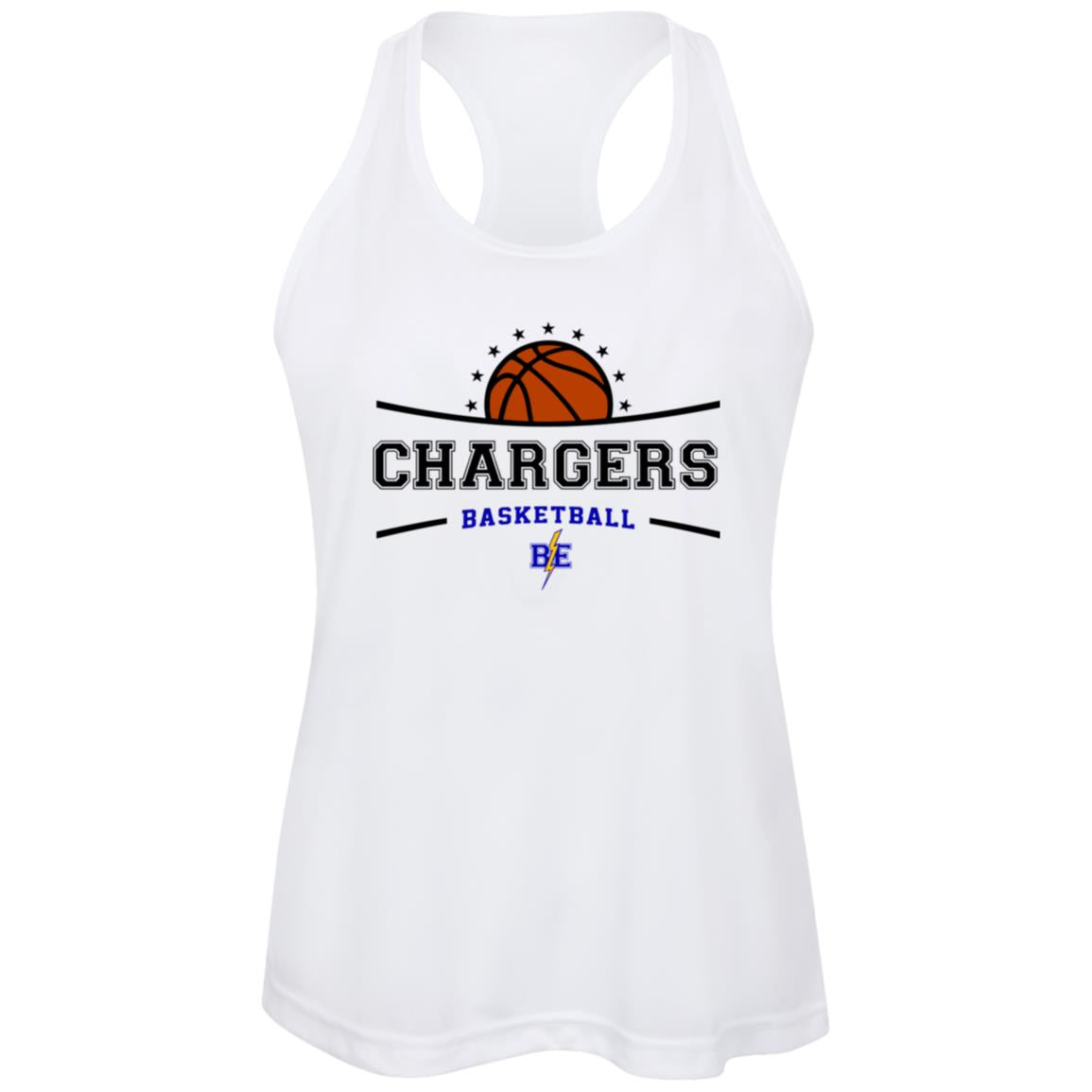 Chargers Basketball - Womens Zone Racerback Tank