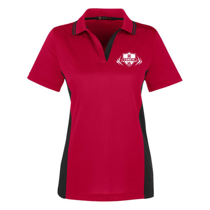 Comet Girls Soccer - Harriton Womens Colorblock Polo