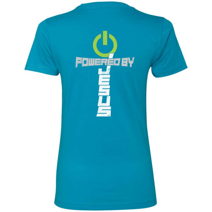 Powered by Jesus - Ladies' Boyfriend T-Shirt