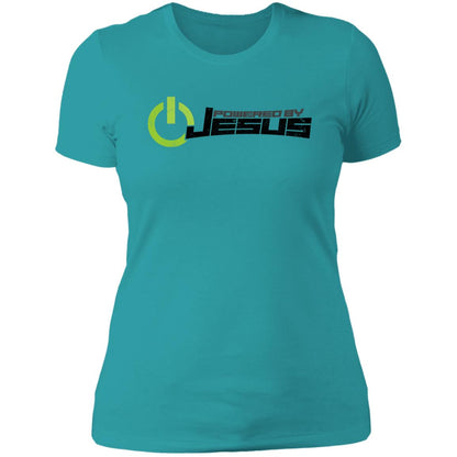 Powered by Jesus - Ladies' Boyfriend T-Shirt