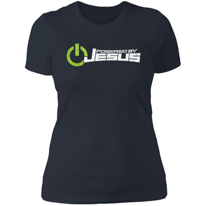 Powered by Jesus - Ladies' Boyfriend T-Shirt