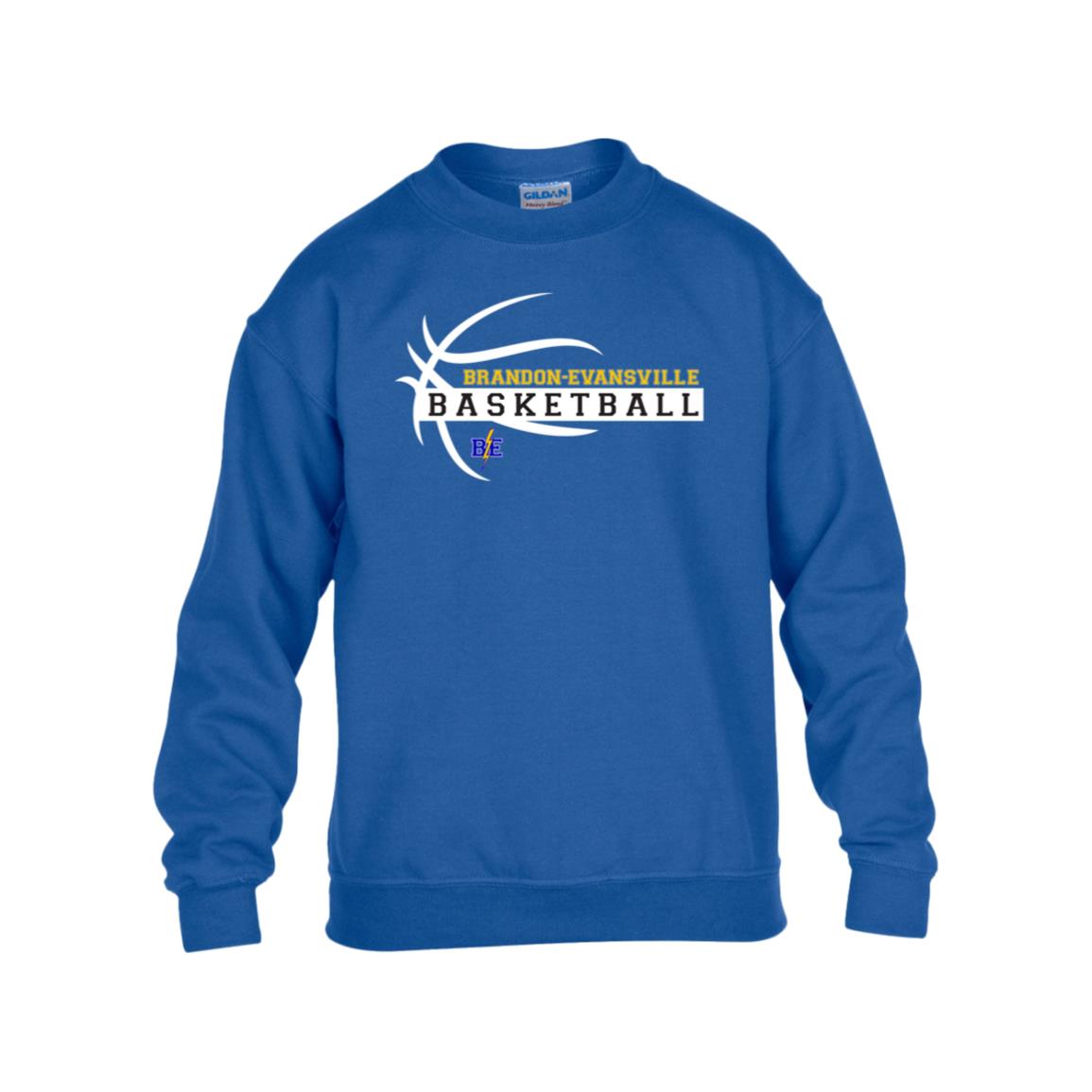 Chargers Basketball - Kids Heavy Blend Fleece Crew