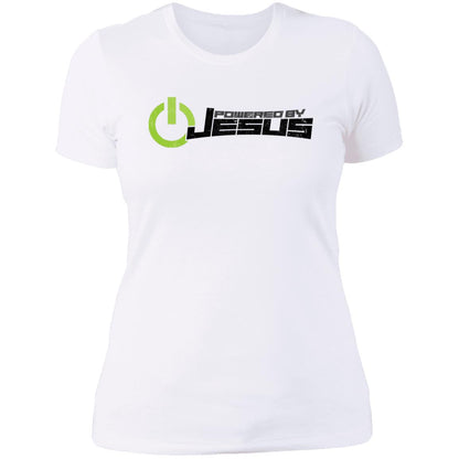 Powered by Jesus - Ladies' Boyfriend T-Shirt