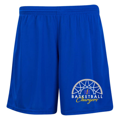 Chargers Basketball - Ladies' Moisture-Wicking 7 inch Inseam Training Shorts