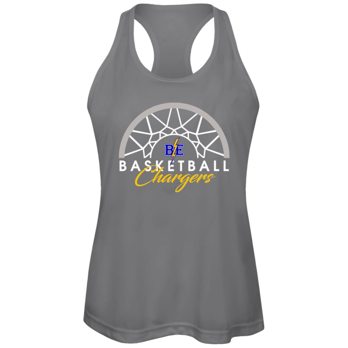 Chargers Basketball - Womens Zone Racerback Tank