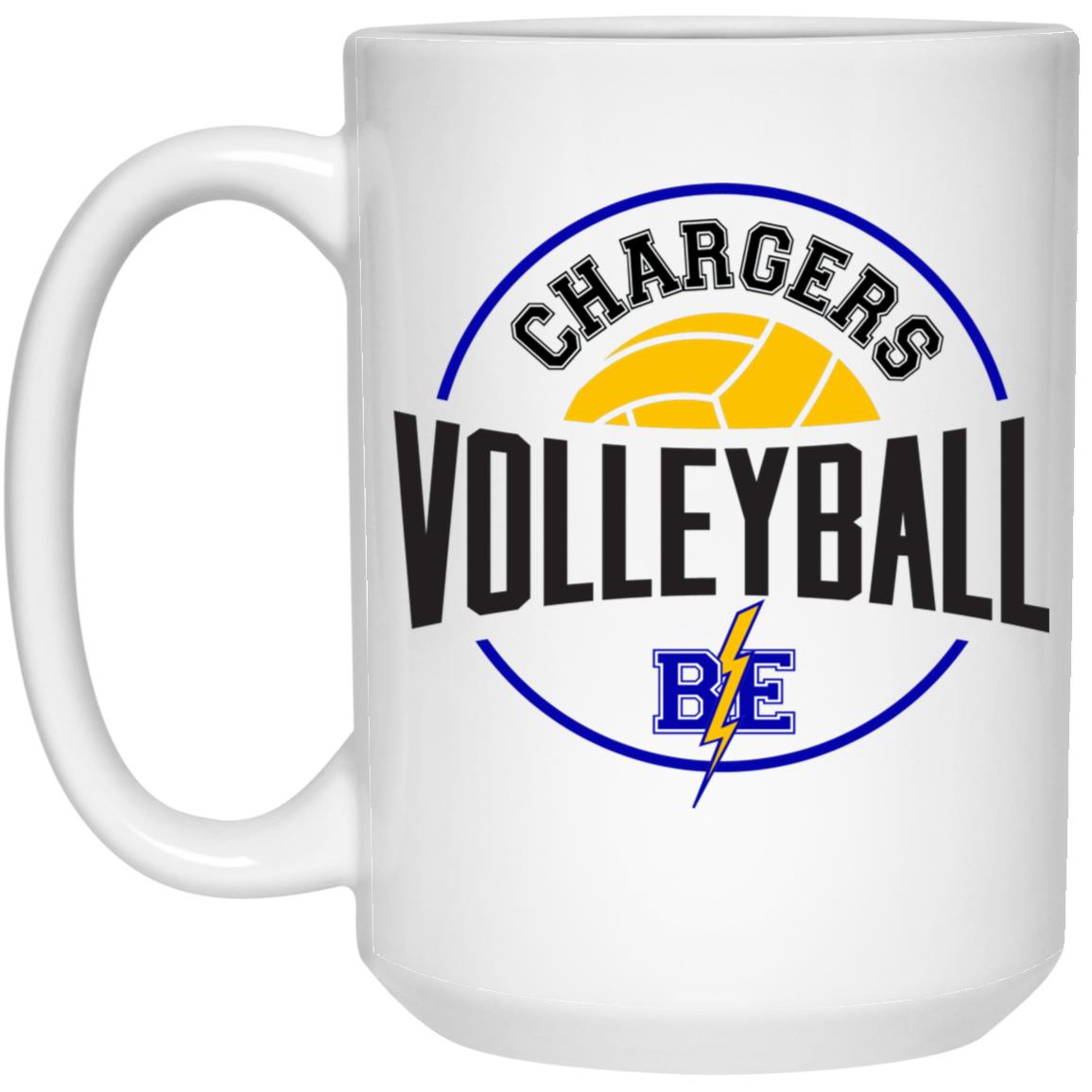 Chargers Volleyball - 15oz White Mug