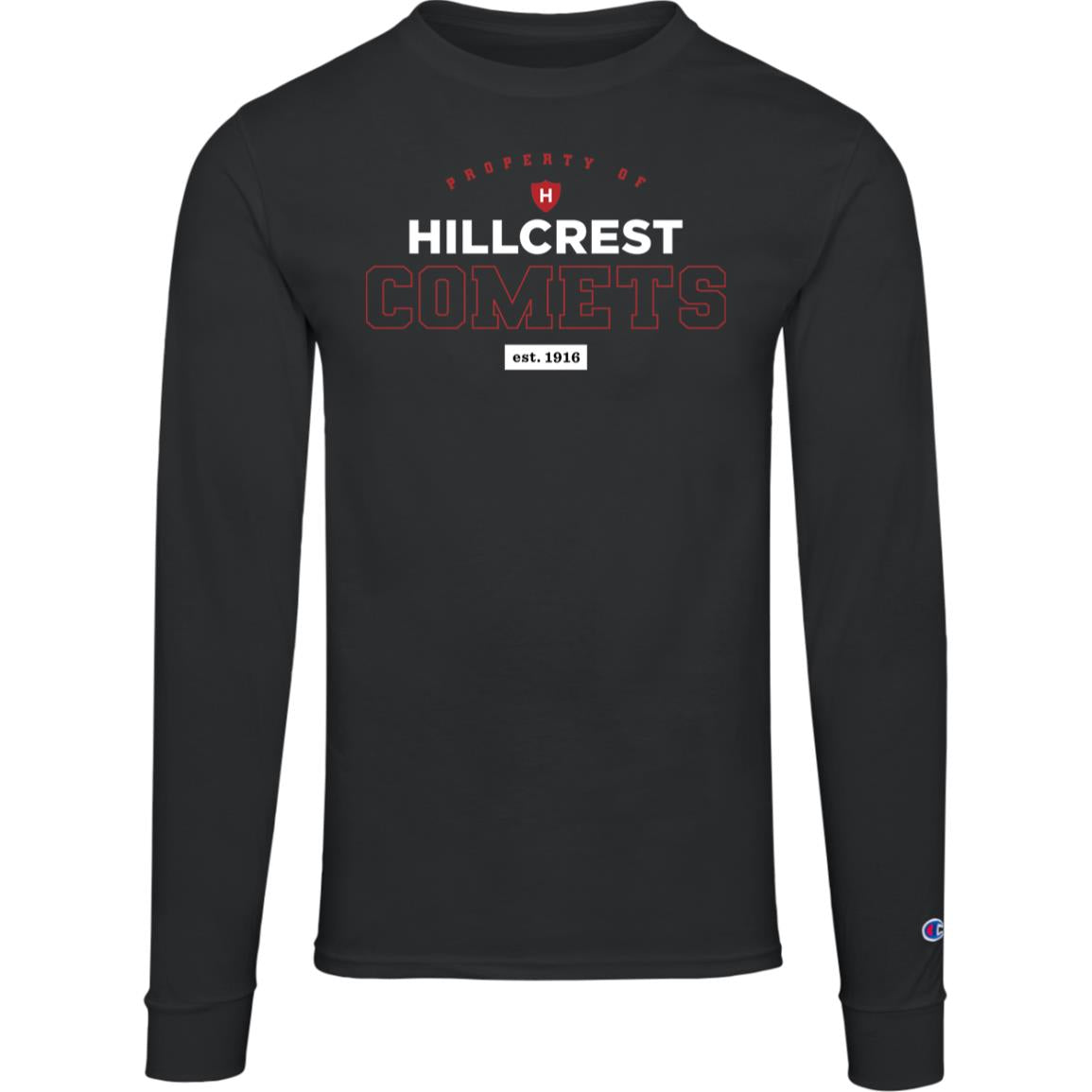 Hillcrest Comets - Champion Mens Long Sleeve Tee