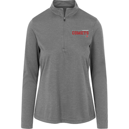 Hillcrest Comets - Womens Heather Quarter Zip