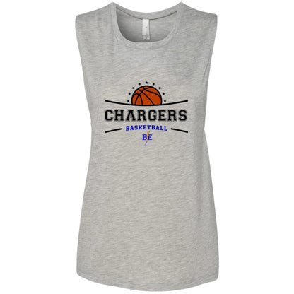 Chargers Basketball - Ladies' Flowy Muscle Tank