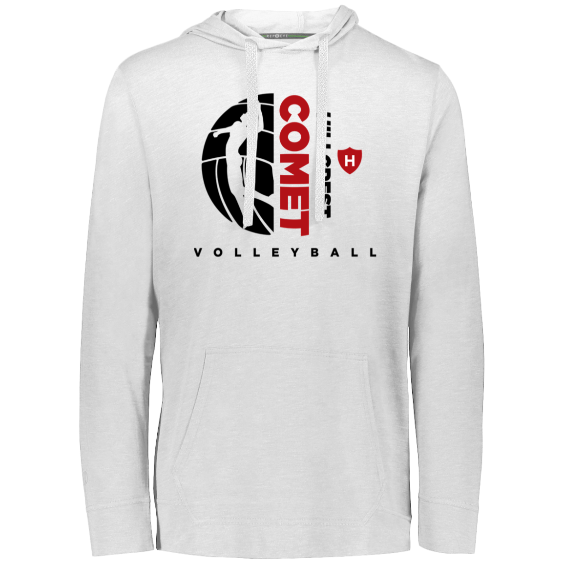 Comet Volleyball - Eco Triblend T-Shirt Hoodie