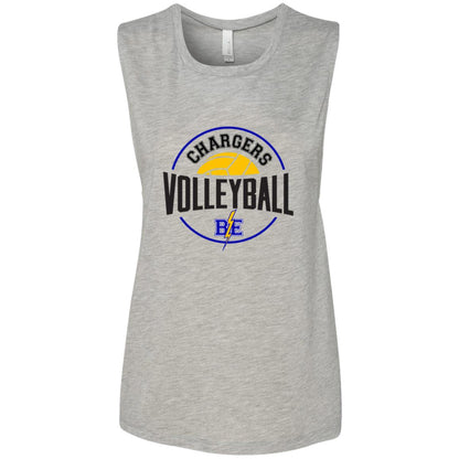 Chargers Volleyball - Ladies' Flowy Muscle Tank