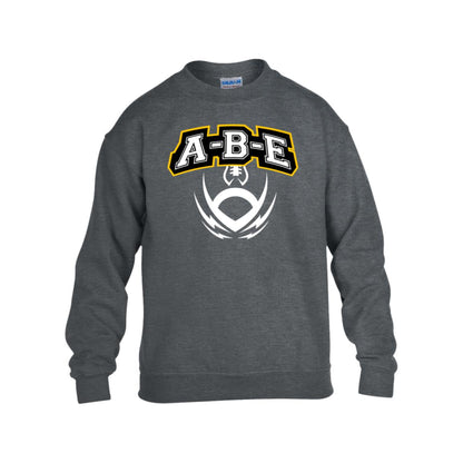 A-B-E Football - Kids Heavy Blend Fleece Crew