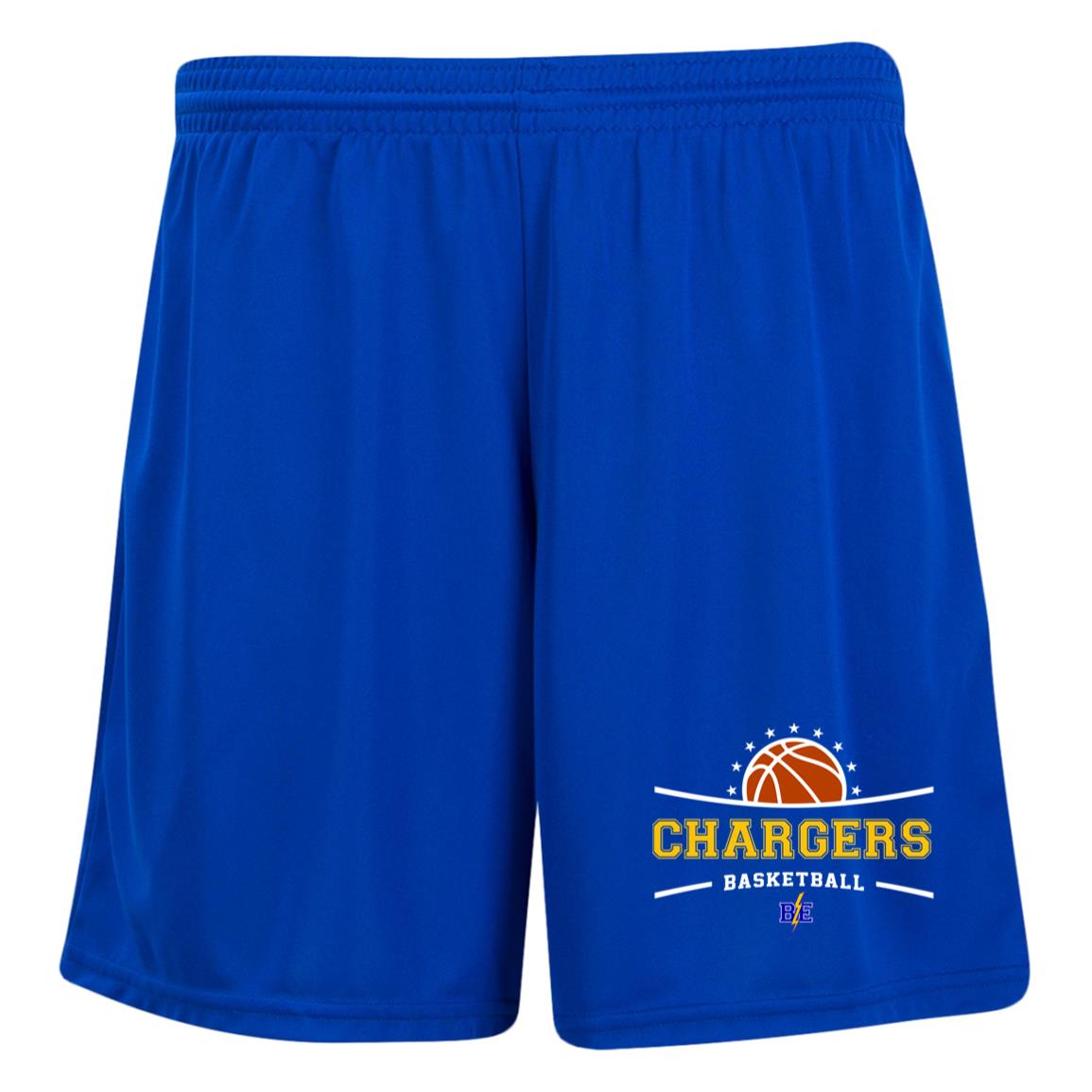 Chargers Basketball - Ladies' Moisture-Wicking 7 inch Inseam Training Shorts