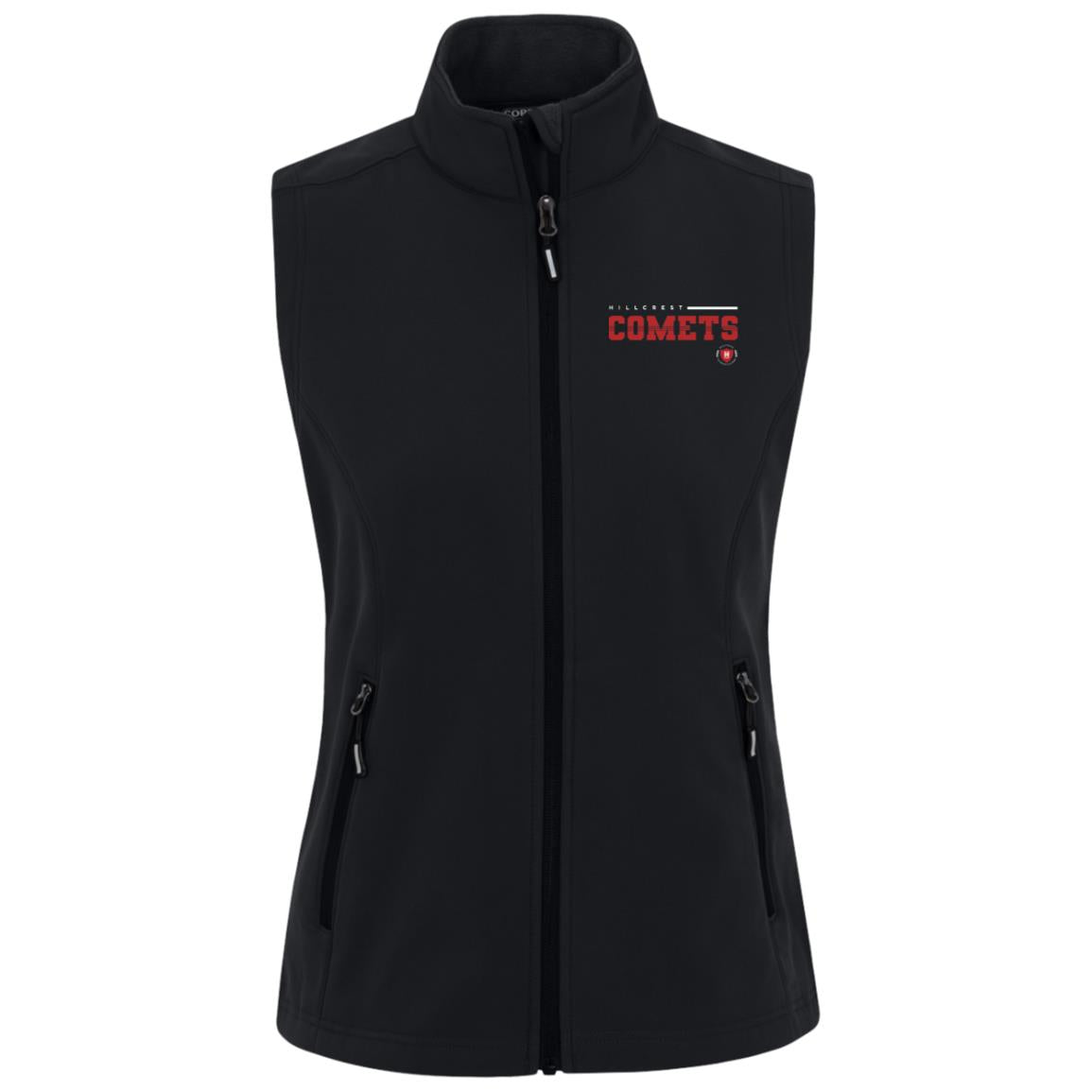 Hillcrest Comets - Womens Cruise Two-Layer Fleece Bonded Soft Shell Vest