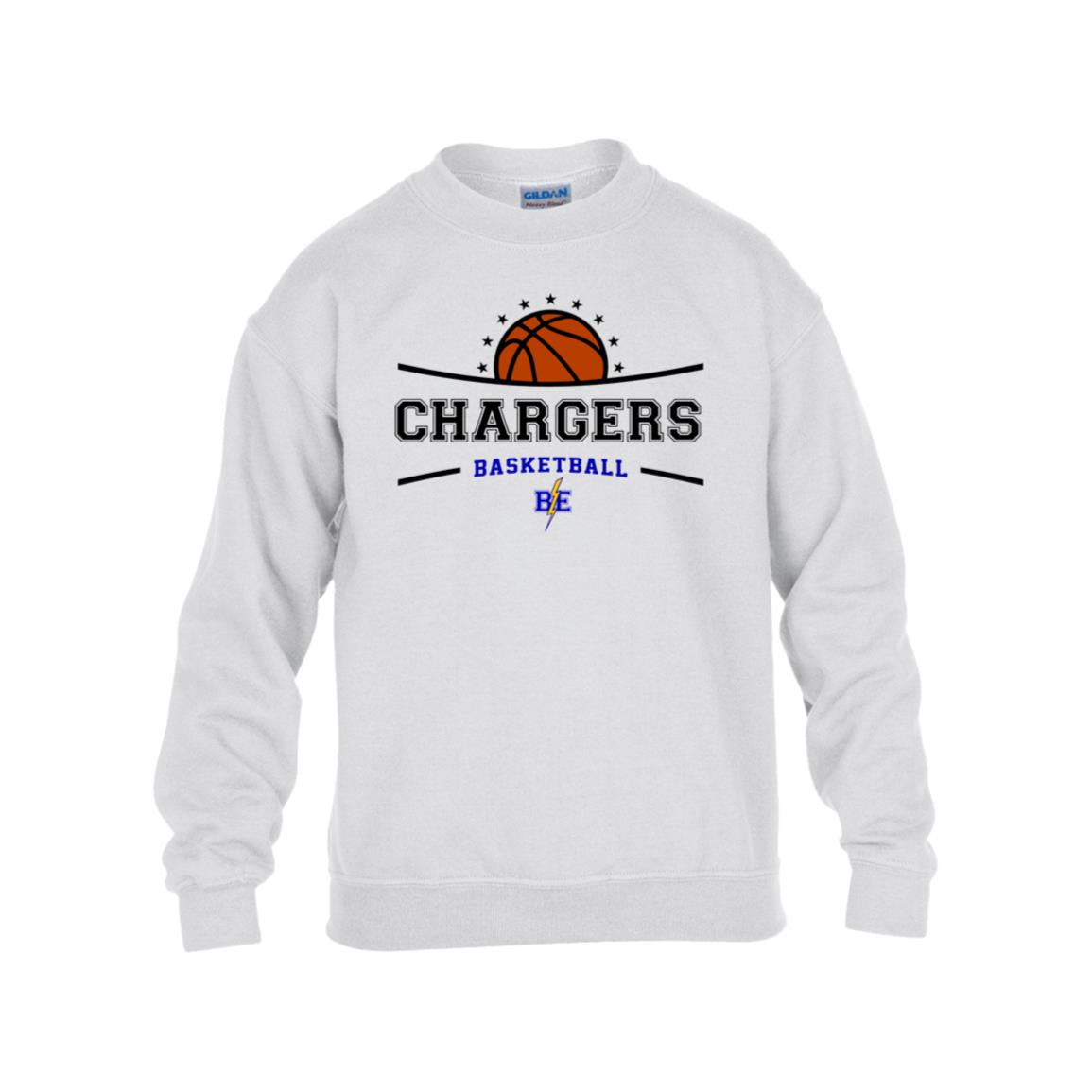 Chargers Basketball - Kids Heavy Blend Fleece Crew