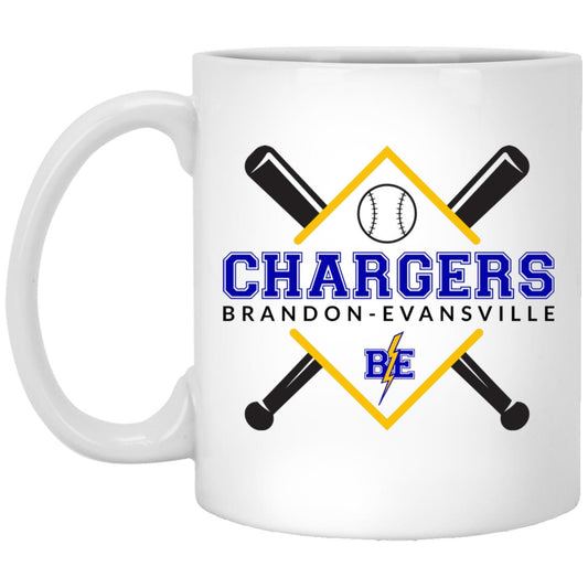 Chargers Softball - 11oz White Mug