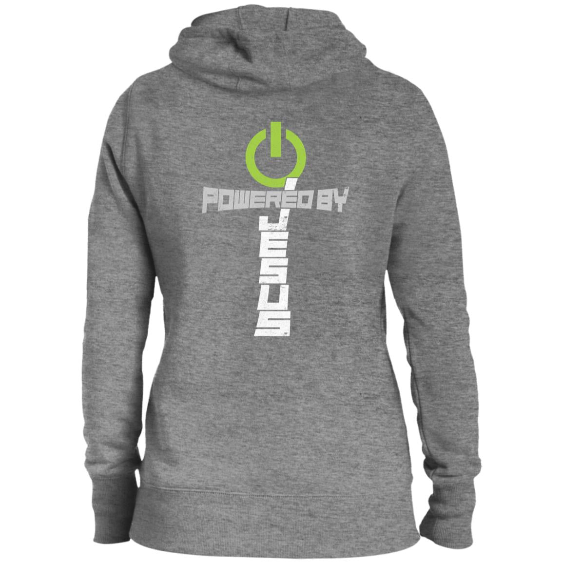 Powered by Jesus - Ladies' Pullover Hooded Sweatshirt