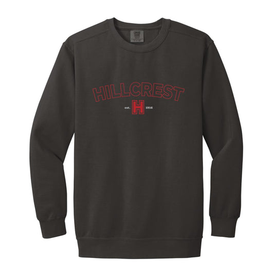 Hillcrest Comets - Garment-Dyed Adult Crewneck Sweatshirt