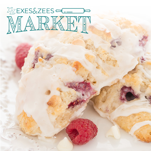 Raspberry White Chocolate Scones (8 Pack)