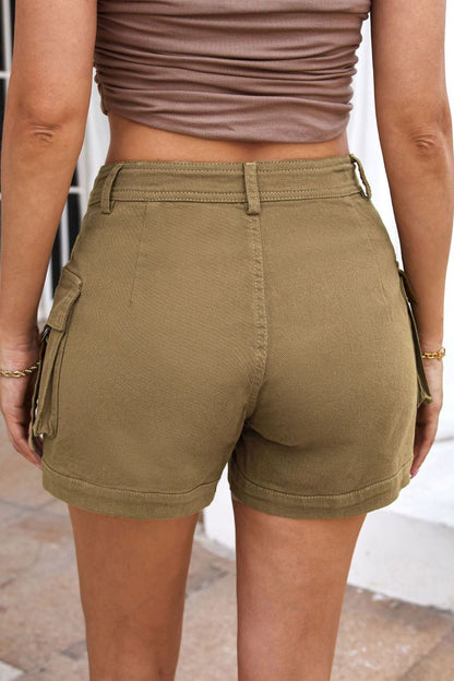 Mandy High Waist Shorts with Pockets