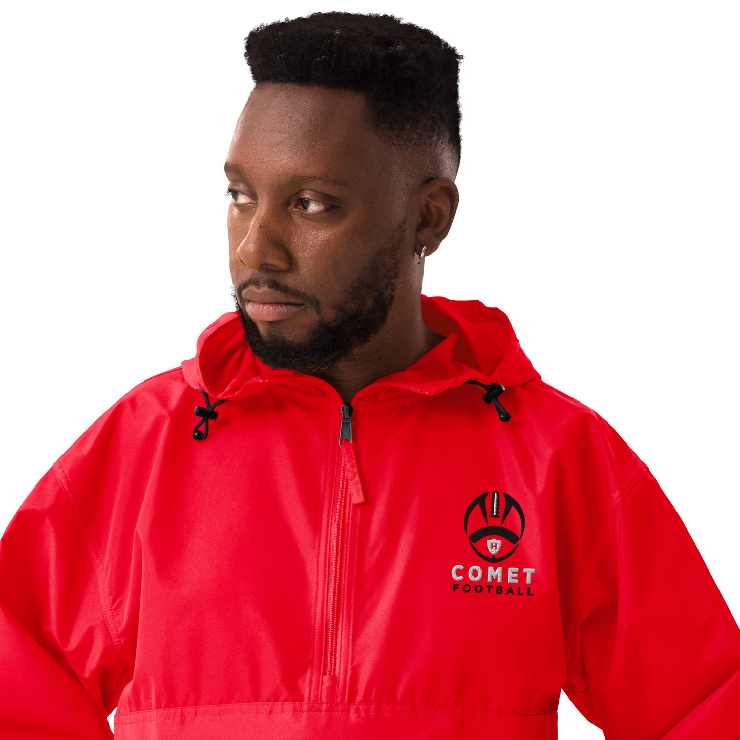 Comet Football - Embroidered Champion Packable Jacket