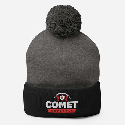 Comet Softball - Pom-Pom Beanie