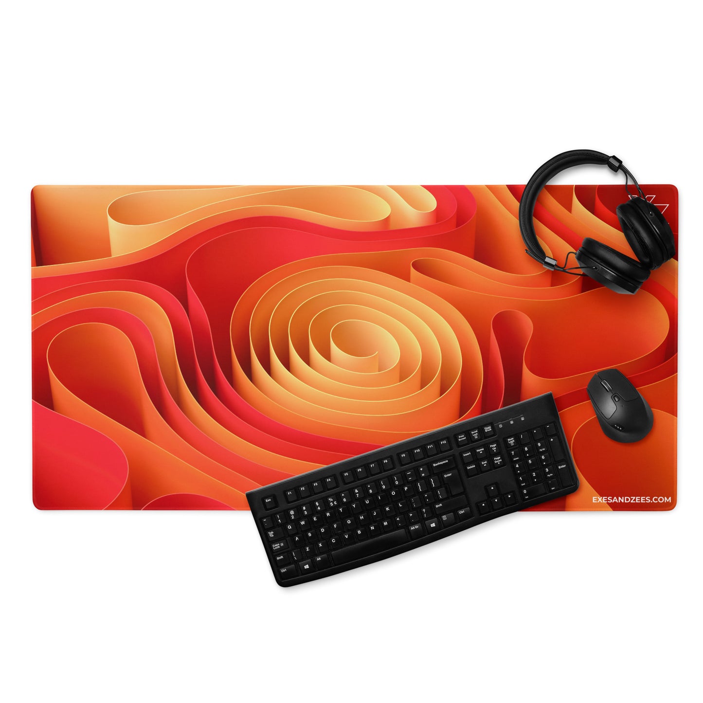 Orange Curve - Gaming mouse pad