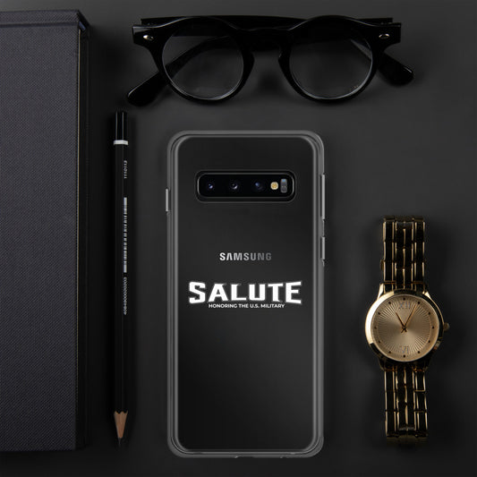SALUTE - Samsung Case White Logo